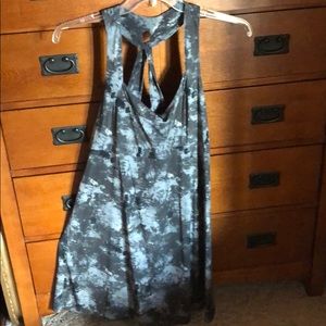 Marbled Gray/Black Tank Dress